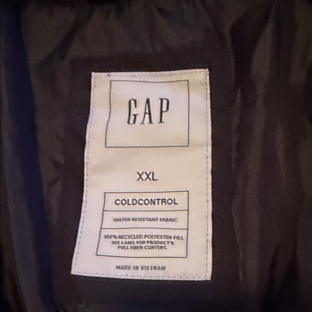 GAP ColdControl Black Puffer Jacket - image 2